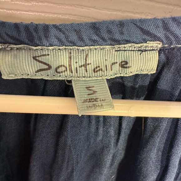 Solitaire women’s‎ blouse 3/4 open sleeve with embroidery size s - Picture 3 of 5